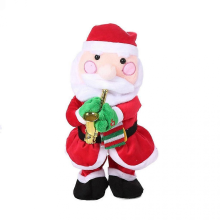 13in Singing Christmas Santa Claus Doll with Music Holding Saxophone ToySanta Claus