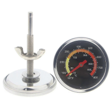 Stainless Steel Temperature Gauge Barbecue Bbq Smoker Grill Thermometer Kitchen Tool