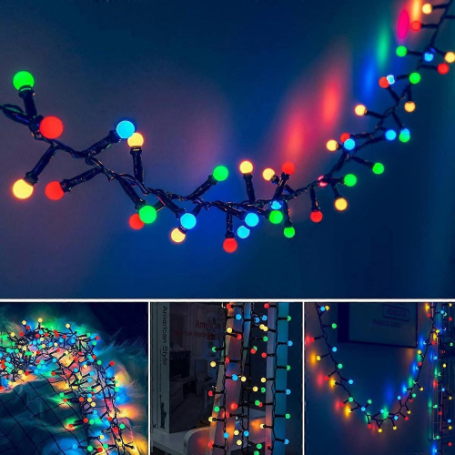 Christmas Cluster Tree Lights Decorations 10M 300 LED Waterproof Fairy String Light Plug in with Memory Timer Remote 11 Lighting Mode 2