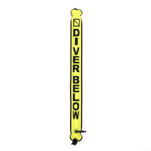 Scuba Diving SMB Marker Buoy Inflatable Signal Tube With Overpressure Valve Yellow Underwater Signal And Visibility