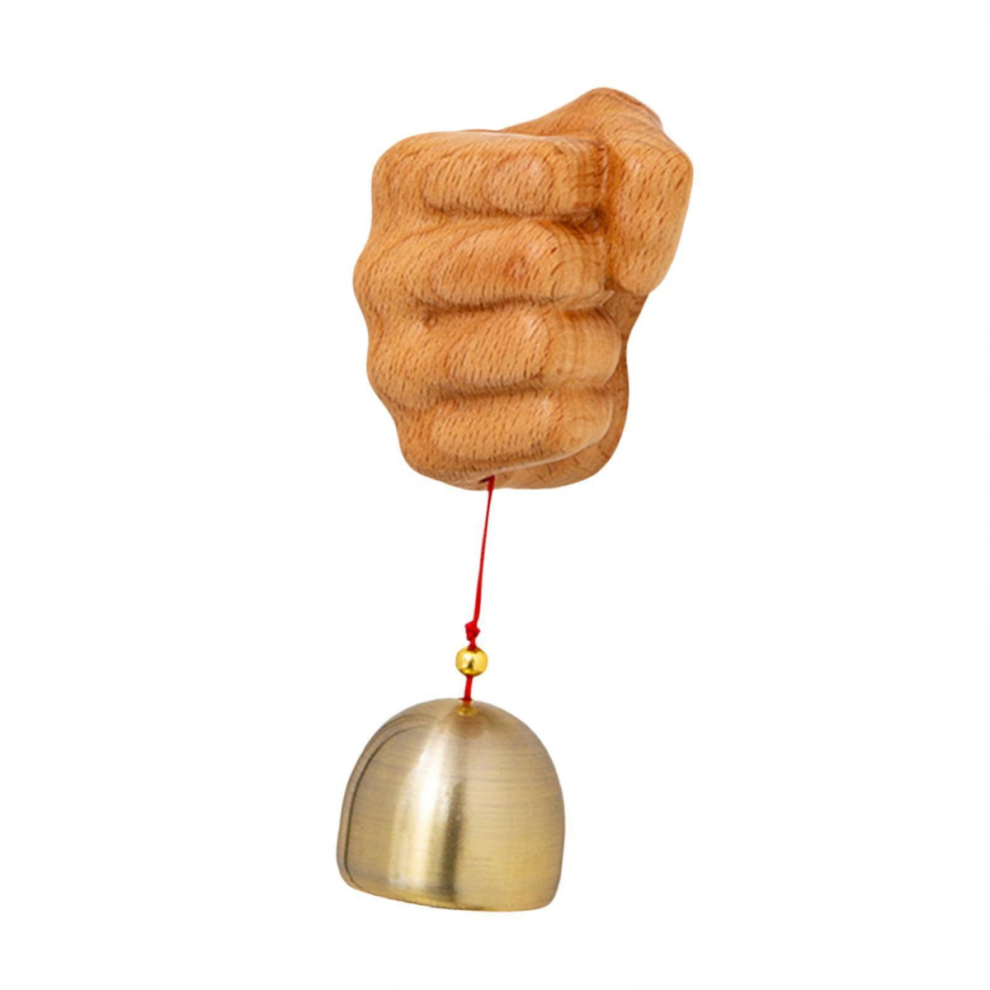 Fist Shapedoor Bell Housewarming Gift Hanging Ornament For Store Window Shop Ebonybeech4.5cmx5.5cmx18cm 7057162876212