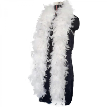 Feather Boa Party Christmas Tree Decoration Strip Xmas Ribbon Garlands 2M,PromotionWhite