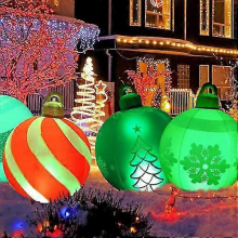 60cm Led Lights Up Inflatable Christmas Decoration Ball Outdoor Xmas Inflatables TwLnflator only1pcs