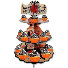 Happy Halloween Party Pumpkin Cupcake Display Stand Halloween Decoration 2023 For Home Kids Favors D