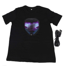 LED Lighted T Shirt BT Programmable APP Control Glowing Costume for Dance Party Holiday Decoration P