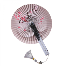 Round Magnetic Folding Hand Fan Compactly Coolings Fans For Outdoor Game Christmas Decorations Festival Performances3