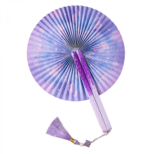 Round Magnetic Folding Hand Fan Compactly Coolings Fans For Outdoor Game Christmas Decorations Festival Performances2
