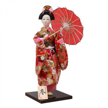 12inch Japanese Kimonos Dolls Tabletop Decoration for Restaurants and Home EnthusiastsStyle H