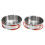 2Pcs Stainless Steel Camping Bowls Set, 9.5 & 10.5cm, Lightweight & Stackable 7