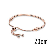(6) All Have Logo 1:1 Fashion Trend Rose Gold Adjustable Bracelet White Versatile Sisters Romantic Festival Jewelry Gift