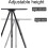 Camping Side Table Height Adjustable, Sturdy Portable For Picnics Black 4
