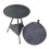 Camping Side Table Height Adjustable, Sturdy Portable For Picnics Black 1