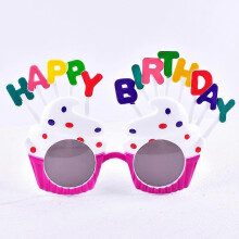 (Style 6) 2PCS Funny Birthday Party Sunglasses Hawaiian Holiday Dress Up Favors Glasses Adult/child Fun Summer Party Photo Props Decoration