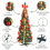 Pop-Up Red/Gold Decorated Christmas Tree Optional Timer 6ft 4