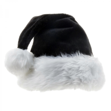 Christmas Hat Santa Claus Hats Thicken Xmas Holiday Hat Women Men For Christmas New Year Festive Party SuppliesBlack