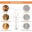 Pieces Warm White Led Artificial Branch Desktop Fairy Tree Light 5