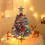 2023 - 60cm Table Tree, Mini Artificial Tree With String S And Led Ornts 1