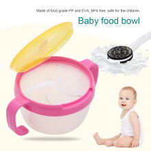 Baby Kleinkind auslaufsichere Futterschale BPA-frei Doppelgriff Snackbehälter Pink