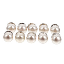 10 stuks kraagcorsages met veiligheidssluiting, zilver