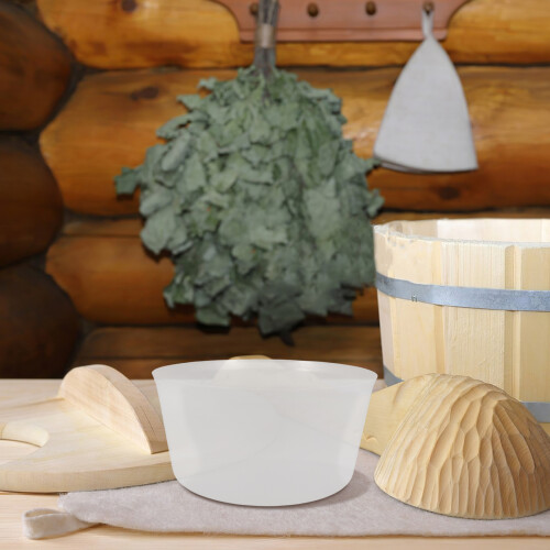 Sauna Room Plastic Bucket Liner Durable Transparent Spa Accessory 2