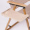 Lightweight Clip On Side Table For Camping Trips Khaki Portable Compact 4