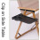 Lightweight Clip On Side Table For Camping Trips Khaki Portable Compact 5