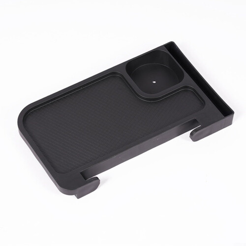 Lightweight Clip On Side Table For Camping Trips Khaki Portable Compact