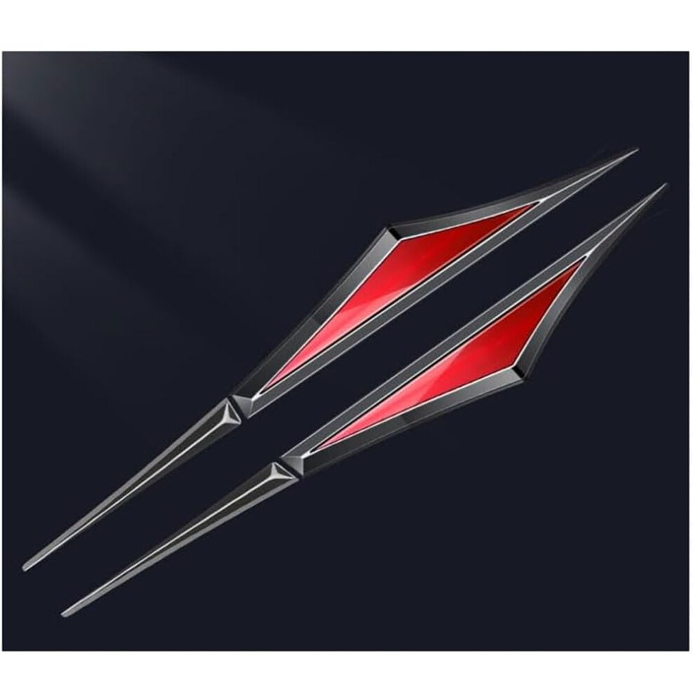 Car Emblem Stickers For Lexus Ct Es Gs Gs250 Gs350 Gs450h Gs200t Gx Abs Self Adhesive Door Wing Emblems Black/Red 9393856762606
