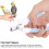 Nagelknipser mit Edelstahlklinge und 12
