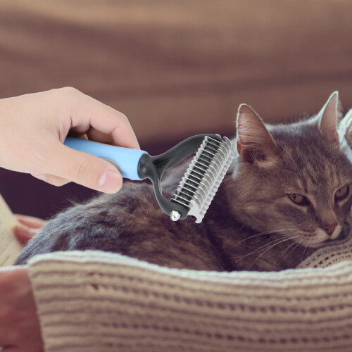 Haustier Hund Katze Fell Haar Knoten Cutter Rake 1