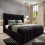 New York Ottoman Wing Bed With Mattress 4FT6 Black 1