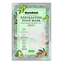 WEST&MONTH 1 Pair Nut Oil Exfoliating Foot Mask Nautral Extract Deeply Nourish Softens Skin for Dry