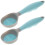 2Pcs Sky-Blue Tpr Rubber Ice Cream Scoops Safe Kitchen Fruit Spoons 1