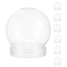 7St Duidelijke DIY Plastic Sneeuwbollen Voor Creatieve Huisdecoratie