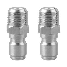 2x 3/8 Männlichen Schnell Anschluss Kit Schlauch Druck Washer Adapter Schnell Anschluss