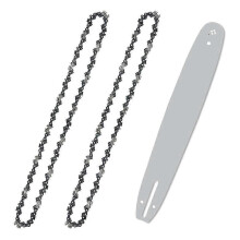 2-pack 18 inch kettingzaagketting en kettingzaaggeleider met 3/8 inch LP-steek. 050 inch spoorbreedte