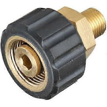 Adapter voor T&F hogedrukreiniger M22 naar M22 3/8" en 1/4" snelkoppeling geschikt voor spuitpistolen