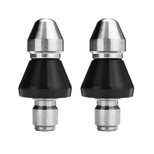 2 stuks rioolreinigingsgereedschap hogedruksproeier, roestvrijstalen rioolreinigingssproeier, rioolreinigingsset