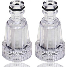 2 Stück Hochdruckreiniger-Pistole-Adapter, Hochdruckreiniger-Einlassfilter, Schlauchhahnanschluss, Waschmaschinen-Einlassfilter,