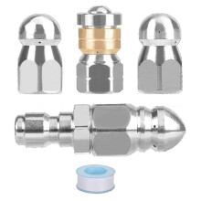 2025 Hogedrukreiniger Rioolreiniger Nozzles Kit, met Verschillende Modellen voor 1/4 Inch Hogedrukreiniger