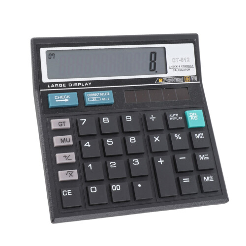 12-bit Solar Scientific Calculator with Large Screen, Precise Data 1