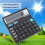 12-bit Solar Scientific Calculator with Large Screen, Precise Data 10