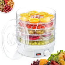 Food Dehydrator Machine, 5-Tray Electric Dehydrator With Temperature Control 95-158 F 350 W For Jerky Herbs Meat Fruit