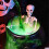 (B) Halloween Decorations Indoor - Cauldron Halloween Decor with Magic Floating Potion Bottles and Diffu 2