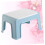 Lightweight Plastic Stool For Footstool Portable Small Sky Blue Bathroom Step Stool Shock Resistant Design 2