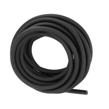 Black 3/5/10M Latex Slingshot Tube for Hunting & Shooting, 6mm Diameter