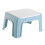 Lightweight Plastic Stool For Footstool Portable Small Sky Blue Bathroom Step Stool Shock Resistant Design 1