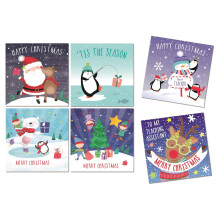 Children's Mini Christmas Cards School Pack of 32