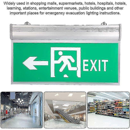 LED emergency exit sign 110-220V with high brightness display 2