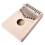 1 set draagbaar duimpiano vingerpiano 10-toon kalimba 4